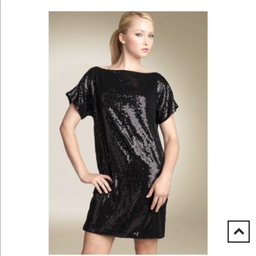 NWT Robert Rodriguez Black Sequin Dress Sz. 8